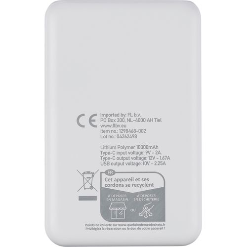 Recycled ABS powerbank Rayen Recycled ABS powerbank Rayen
