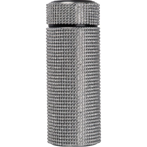 Botellita de acero inoxidable con detalles de strass Botellita de acero inoxidable con detalles de strass