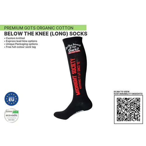 Premium ORGANIC Below the Knee (long sock) by KINGLY Socks Premium ORGANIC Below the Knee (long sock) by KINGLY Socks