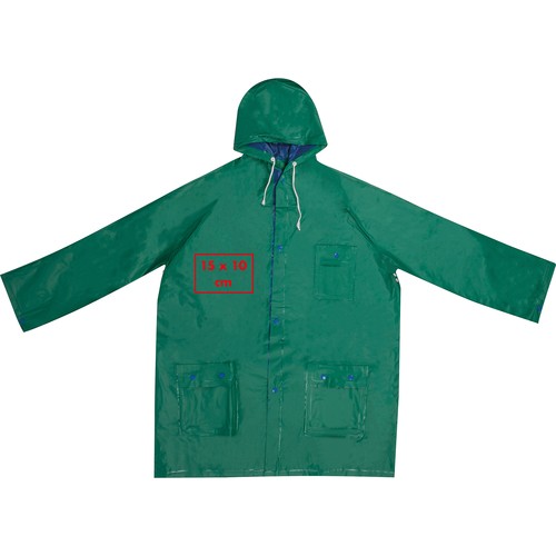 Bicolour reversible raincoat, PVC,XL