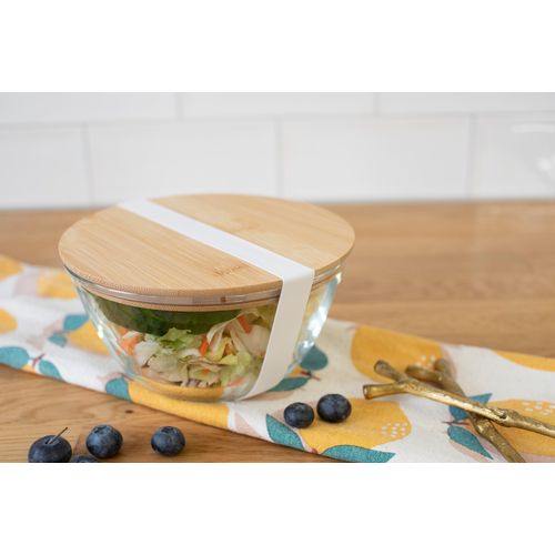 Glass salad bowl Isabeau