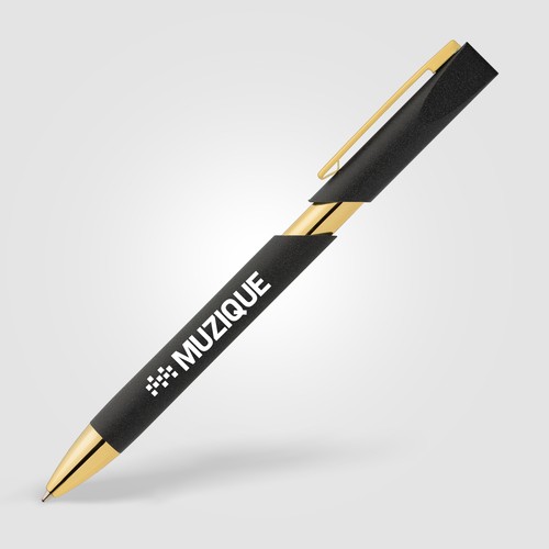 Aurelia Recycled Plastic Gold Trim Pen
