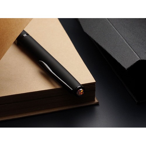 Ball pen with AMBER stone