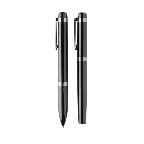 Coffret de stylos en acier recyclé Swiss Peak OSLO