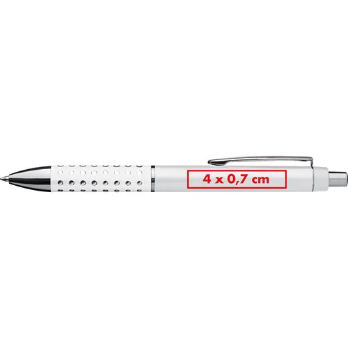 Plastic ball pen with sparkling dot grip zone Plastic ball pen with sparkling dot grip zone