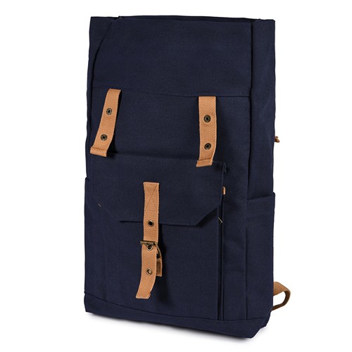 MOCHILA ENROLLABLE VINTAGE EN POLIALGODÓN CANVAS