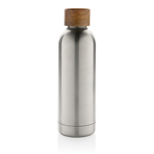 Wood RCS certified recycled stainless steel vacuum bottle Wood RCS certified recycled stainless steel vacuum bottle