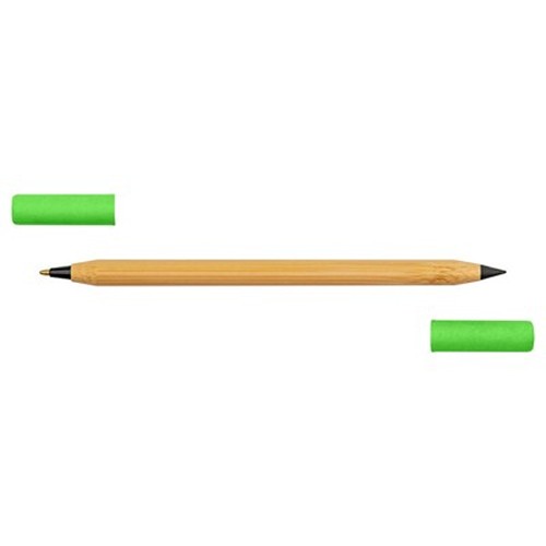 Bambusowy długopis 2 w 1, "wieczny" ołówek | Mikayla
