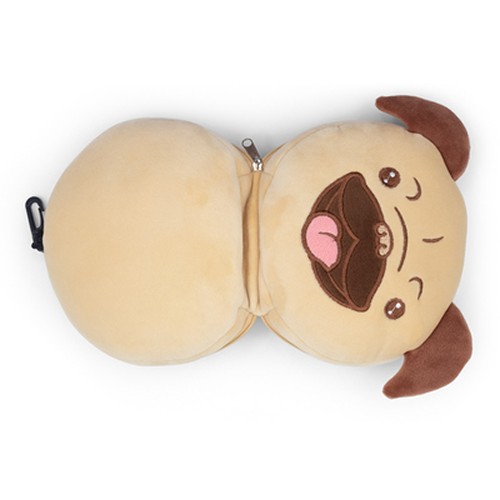 Chien en peluche, oreiller de voyage, masque pour les yeux | Atta