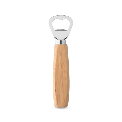 HOLZ. Flessenopener van metaal en hout HOLZ. Flessenopener van metaal en hout