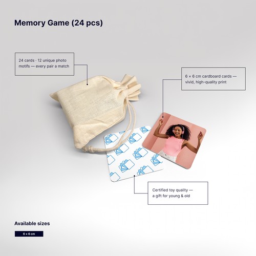 Custom Photo Memory Games - Made to Order