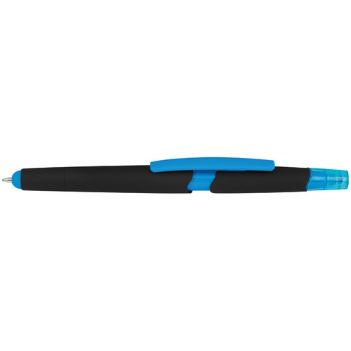 Plastic ballpen with highlighter and touch function Plastic ballpen with highlighter and touch function