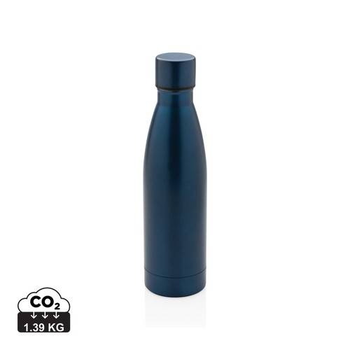 Bouteille iso couleur pleine en acier inoxydable recyclé RCS Bouteille iso couleur pleine en acier inoxydable recyclé RCS