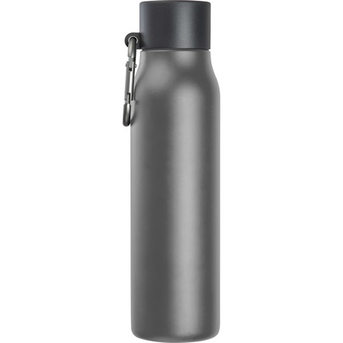 Dubbelwandige drinkfles met karabijnhaak, 600 ml