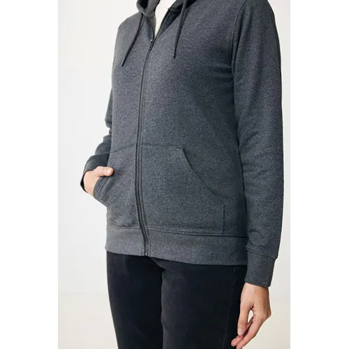 Felpa con cappuccio IQONIQ Abisko in cotone riciclato e zip