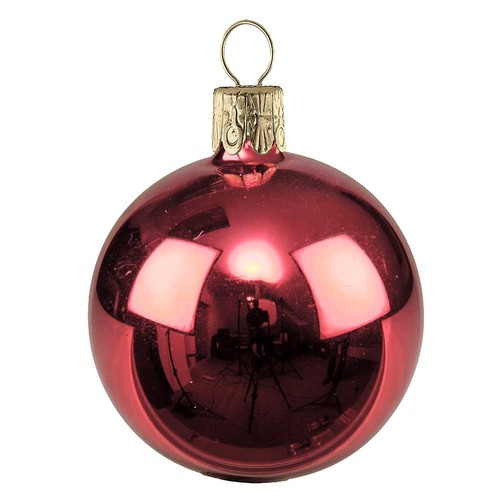 Traditional glass ball - shine-red #553 Traditional glass ball - shine-red #553