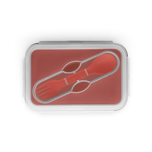 SAFFRON. Lunch Box. Wysuwane hermetyczne pudełko wykonane z silikonu i PP 640 mL