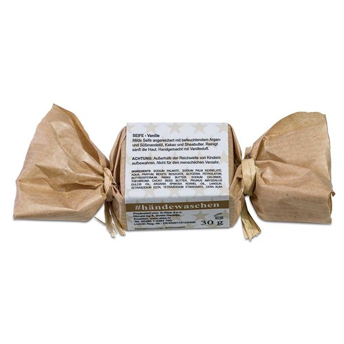 Mini savon - Vanille, sous papier kraft - Fait maison