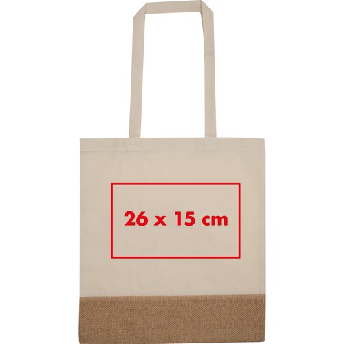 Shopper con fondo in juta DOREEN Shopper con fondo in juta DOREEN