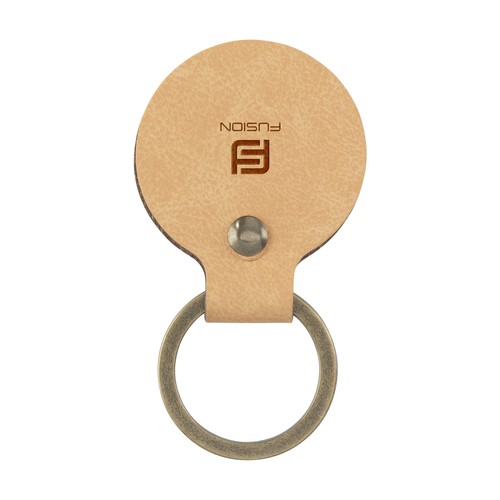 Recycled Leather Keyring Round Recycled Leather Keyring Round
