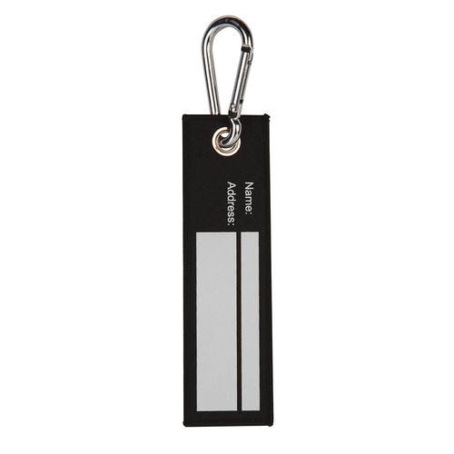 LUGGAGE TAG IN POLYESTER AND METAL