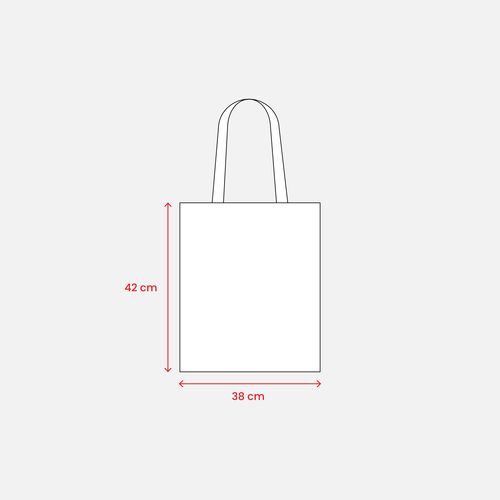Solid-colored shopper bag in 220 g/m2 recycled cotton Solid-colored shopper bag in 220 g/m2 recycled cotton