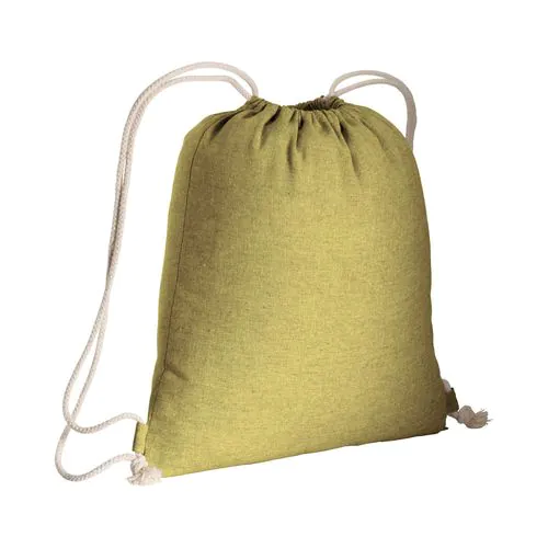 150g/m2 recycled cotton drawstring backpack