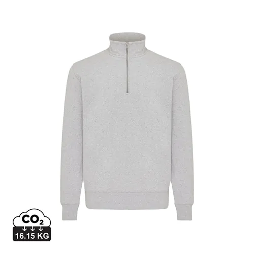 Sweater IQONIQ à col montant zippé en coton recyclé Elgon Sweater IQONIQ à col montant zippé en coton recyclé Elgon