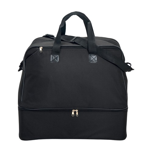 600D polyester sports/travel bag with shoe compartment (without tray) 600D polyester sports/travel bag with shoe compartment (without tray)