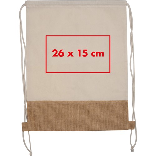 Gymbag with jute bottom Gymbag with jute bottom