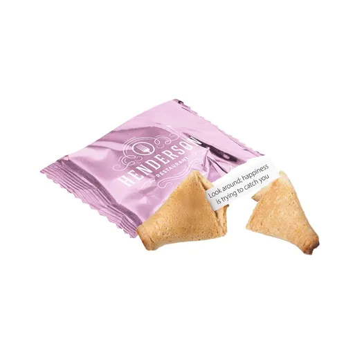 Fortune cookie in printed foil Fortune cookie in printed foil