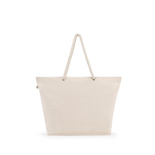 ATHENS. Beach bag in recycled cotton (70%) and recycled polyester (30%) (220 g/m²)