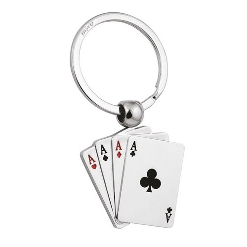 KEY CHAIN "POKER OF ACES" ROTATING