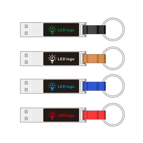 Clé USB LED 12 USB 2.0 COB 16 Go noir/blanc Clé USB LED 12 USB 2.0 COB 16 Go noir/blanc