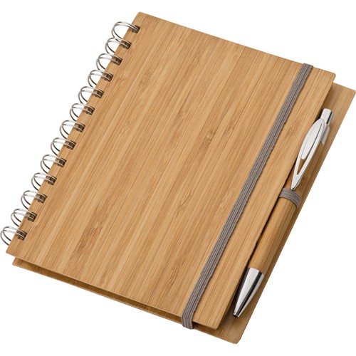Bloc de notas con tapa de bambú A5