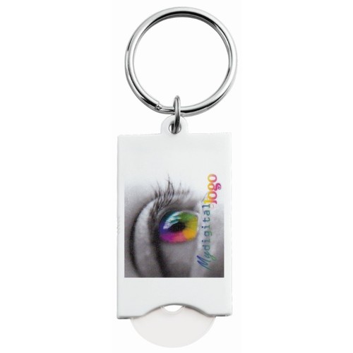 Metmaxx® EK key fob "BudgetPromo" white Metmaxx® EK key fob "BudgetPromo" white