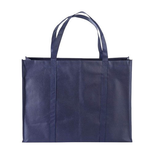 Stitched 100 g/m2 non-woven fabric maxi shopping bag with gusset and long handles Stitched 100 g/m2 non-woven fabric maxi shopping bag with gusset and long handles
