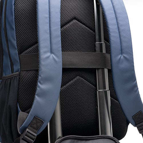 Computer backpack made of PU leather and RPET 600D Eliza