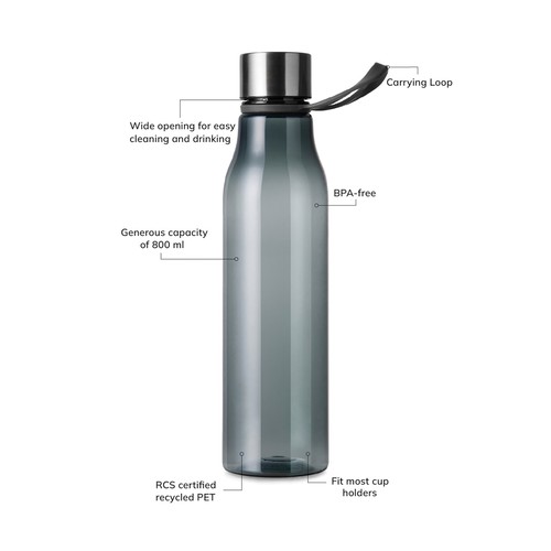 VINGA Lean RCS RPET waterbottle 800 ML VINGA Lean RCS RPET waterbottle 800 ML