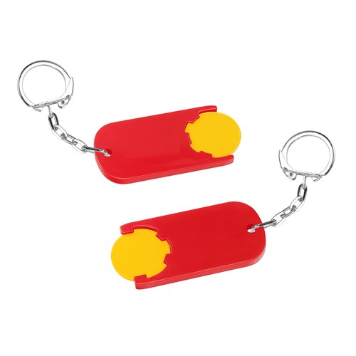 Porte-clés jeton 1€ "Alpha"