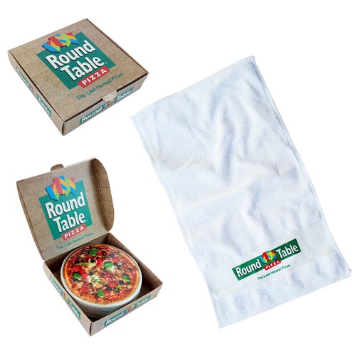 Serviette de bain compacte brodée avec 5000 piqures (30x50cm)