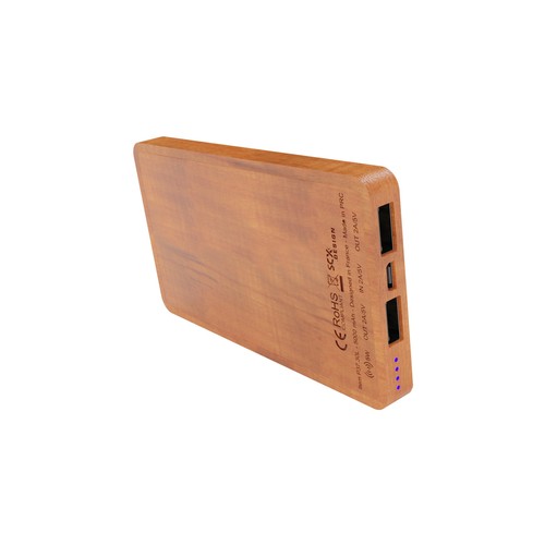 Powerbank Wireless Wood 5000 Powerbank Wireless Wood 5000