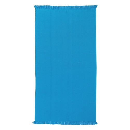 Serviette de plage/Fouta frangée en coton recyclé Serviette de plage/Fouta frangée en coton recyclé