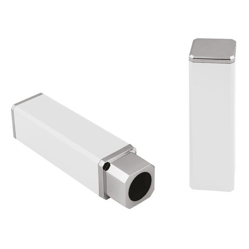 ALUMINIUM BOX  SQUARED WHITE - NO PEN