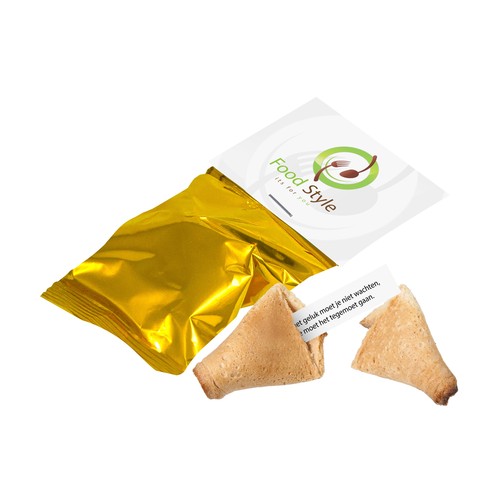 Biscuit de fortune avec carte à en-tête