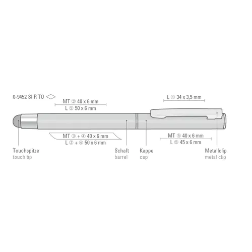 bolígrafo roller multifunciones