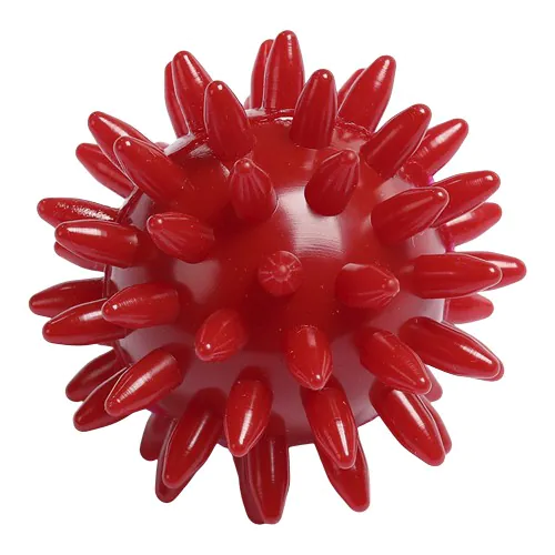 Massagebal / Egelbal, neutraal (55mm, rood), "Made in Germany"