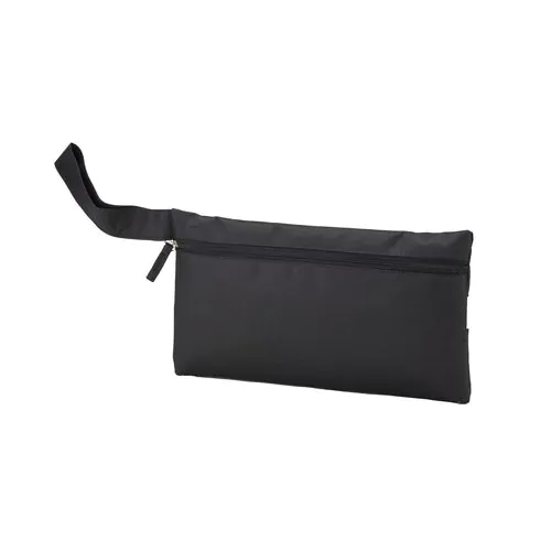 Recycled polyester R-PET document holder with zipper closure and practical handle Recycled polyester R-PET document holder with zipper closure and practical handle