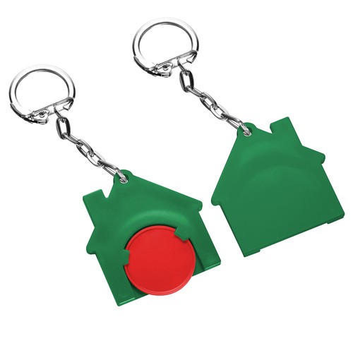 Chip holder with 1€ chip "house" Chip holder with 1€ chip "house"