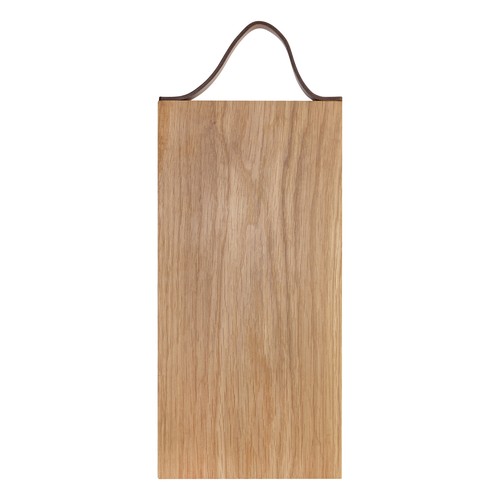 Oak board with leather handle 33x16 cm Oak board with leather handle 33x16 cm